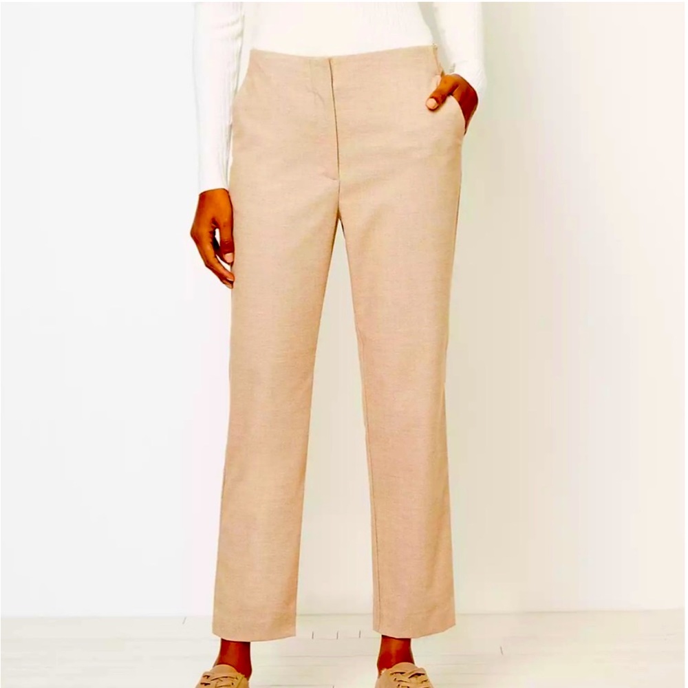 Ann Taylor Loft Tan Original Dress Pants